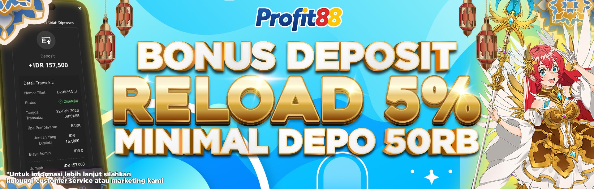 BONUS RELOAD 5% HARIAN SLOT